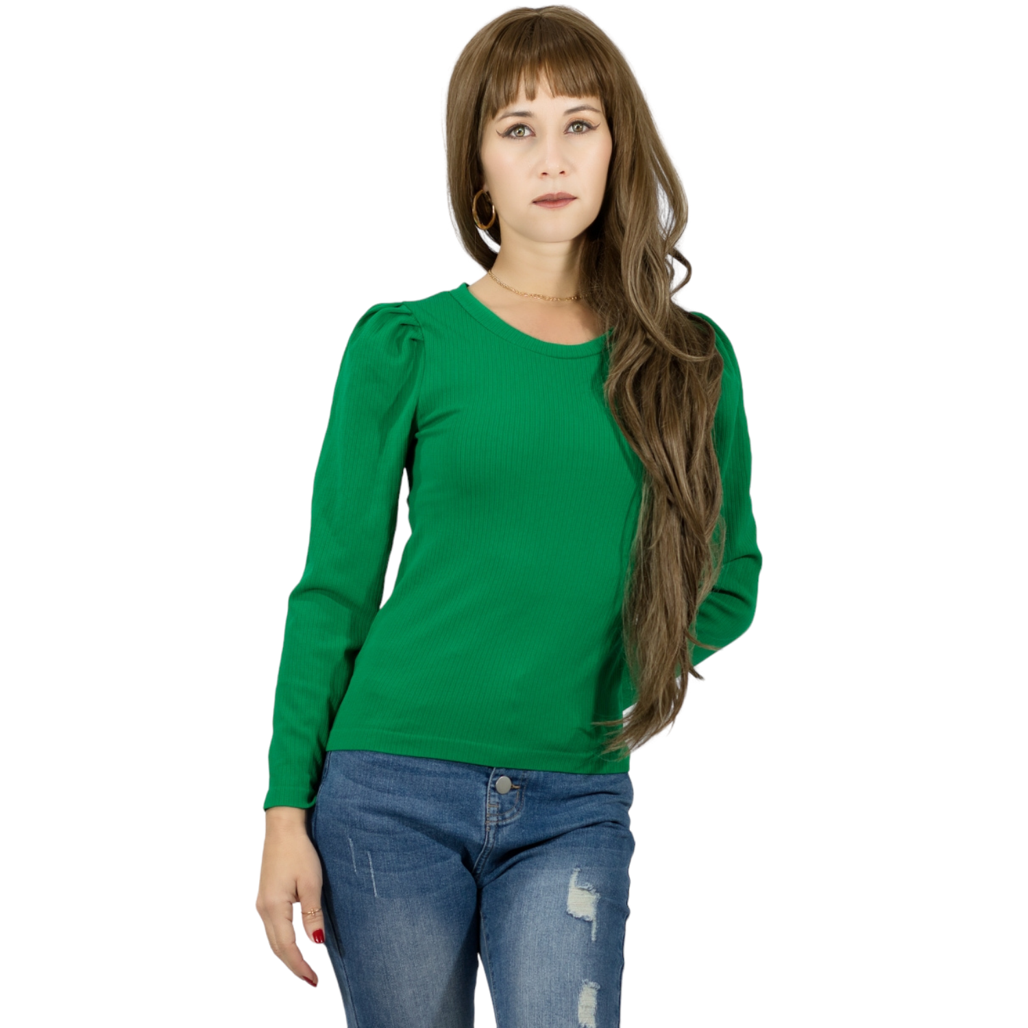 Sueter Casual De Mujer Suet-1015 Color De Manga Larga