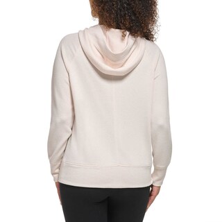 Foto 3 | Suéter Andrew Marc Textured Hoodie Crema para Mujer