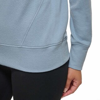 Foto 5 | Suéter Andrew Marc Textured Hoodie Azul para Mujer