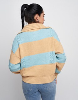 Foto 2 | Suéter para Mujer Devendi Multicolor Tejido