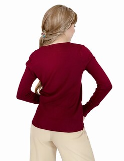 Foto 2 | Suéter Rojo para Mujer
