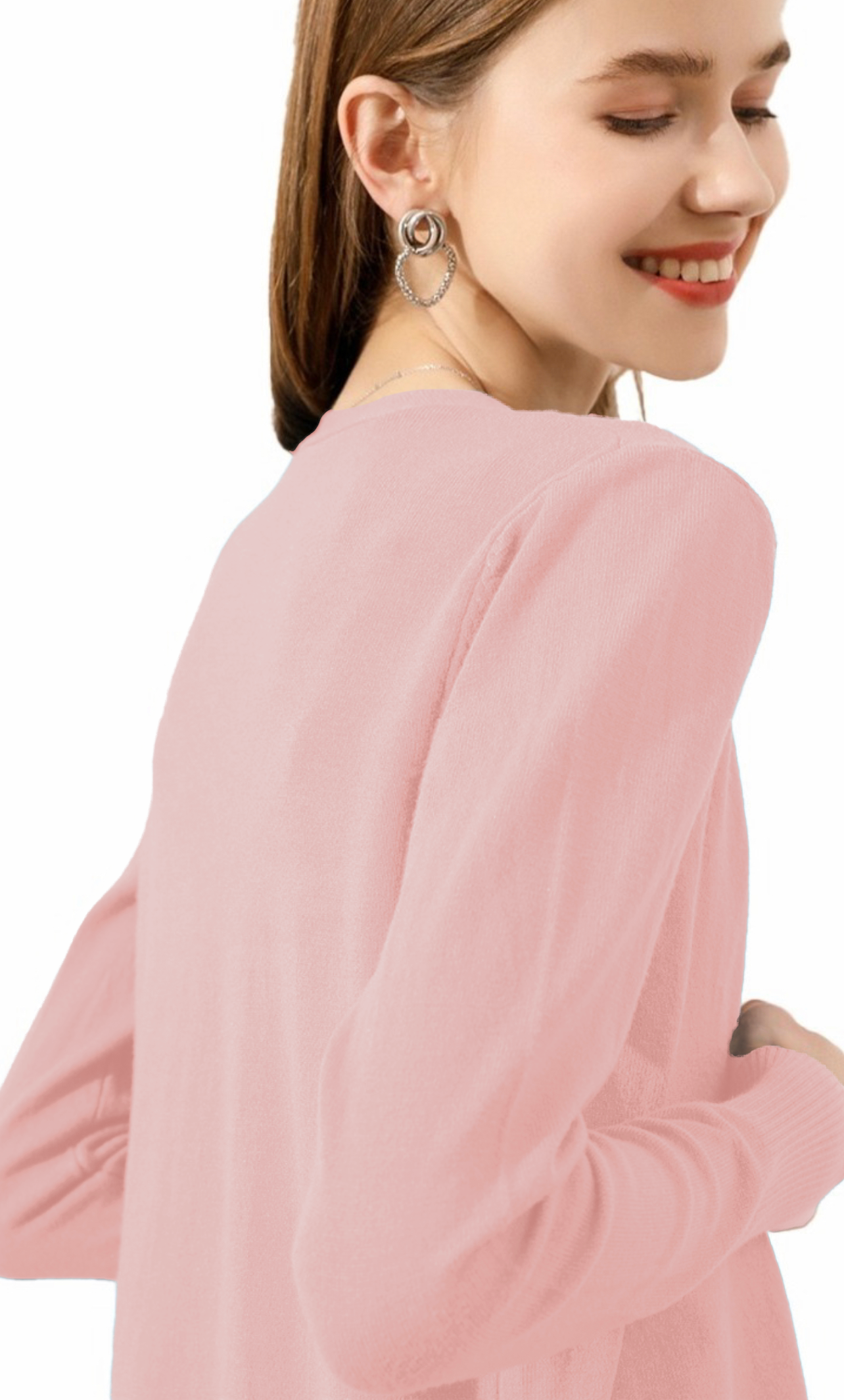 Foto 3 pulgar | Suéter Rosa para Mujer