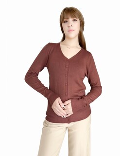 Foto 1 | Sueter De Punto Para Mujer Suet-1001 Color Sweater De Manga Larga