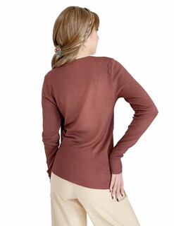 Foto 2 | Sueter De Punto Para Mujer Suet-1001 Color Sweater De Manga Larga