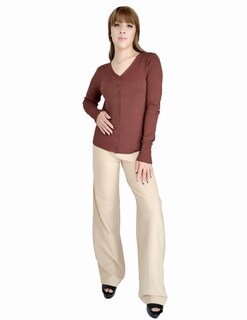 Foto 3 | Sueter De Punto Para Mujer Suet-1001 Color Sweater De Manga Larga