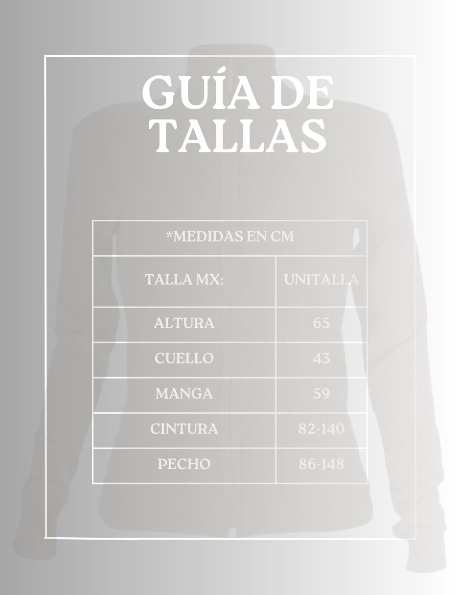 Foto 4 pulgar | Suéter de Cuello Alto Suet-1002 Gris con Cierre para Mujer