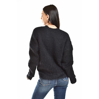 Foto 3 | Sueter De Pelo Sintetico Roman Fashion /juvenil, 2861 (negro) Negro