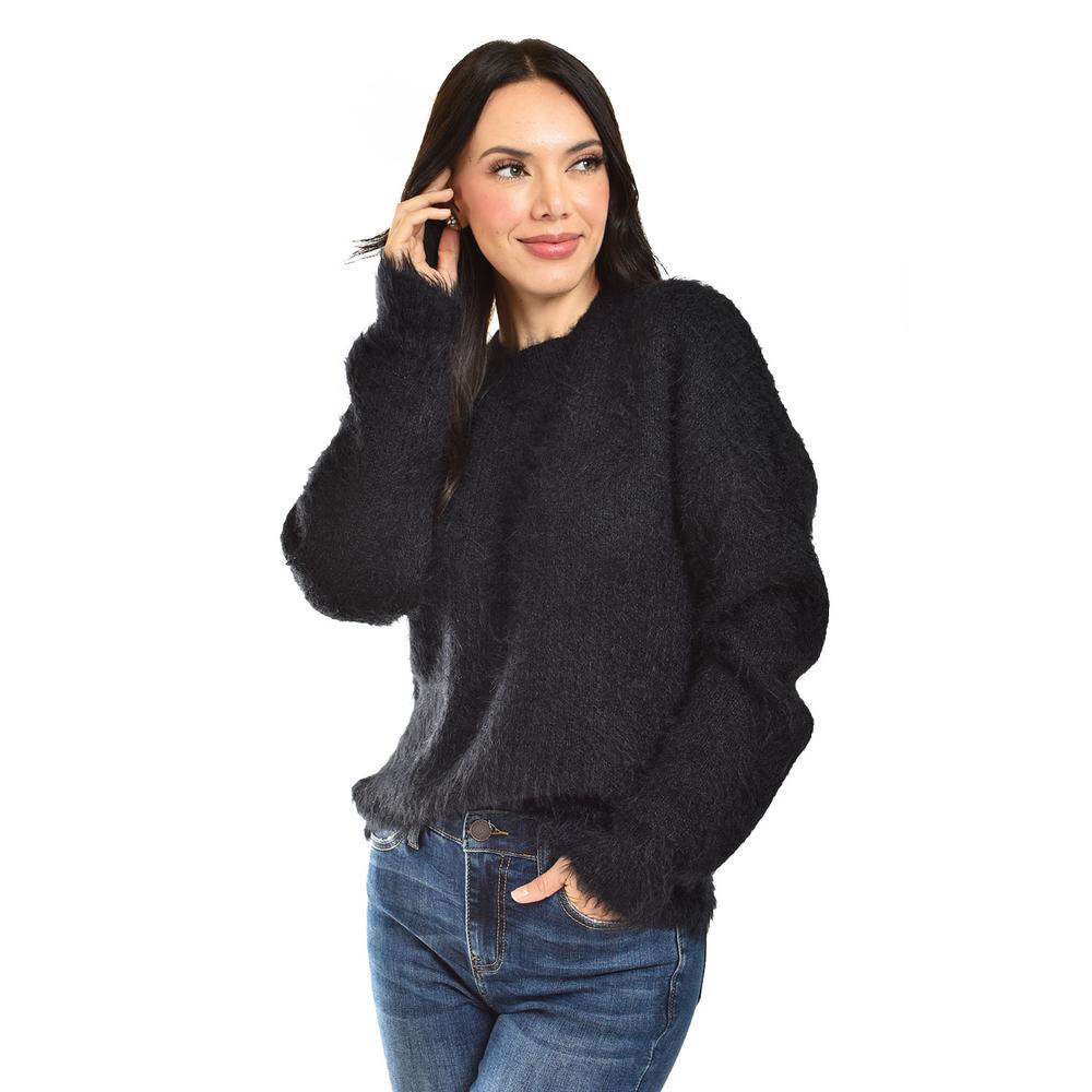 Foto 4 | Sueter De Pelo Sintetico Roman Fashion /juvenil, 2861 (negro) Negro