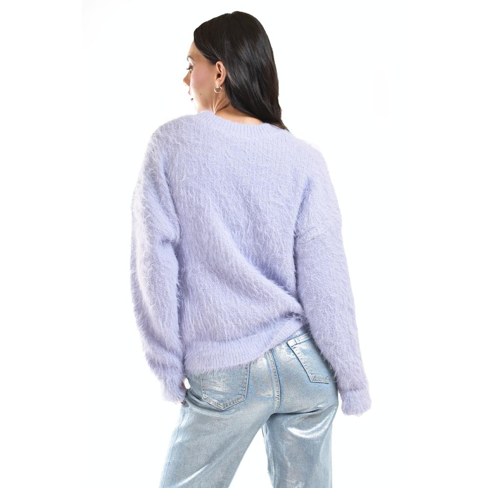Foto 4 pulgar | Sueter De Pelo Sintetico Roman Fashion /juvenil, 2861 (lila) Lila