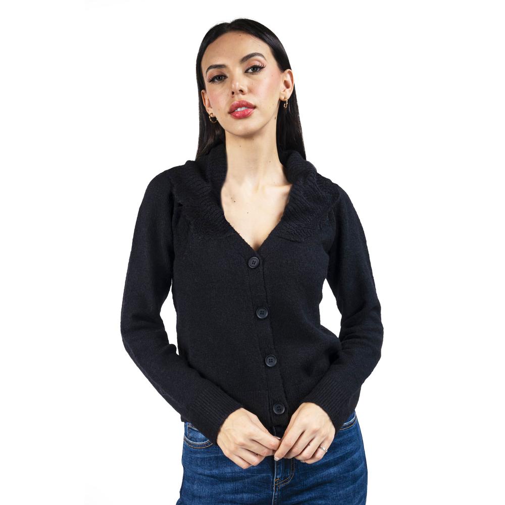 Foto 1 | Sueter Con Cuello Desmontable Roman Fashion /juvenil, 5402 (negro) Negro