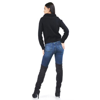 Foto 4 | Sueter Con Cuello Desmontable Roman Fashion /juvenil, 5402 (negro) Negro