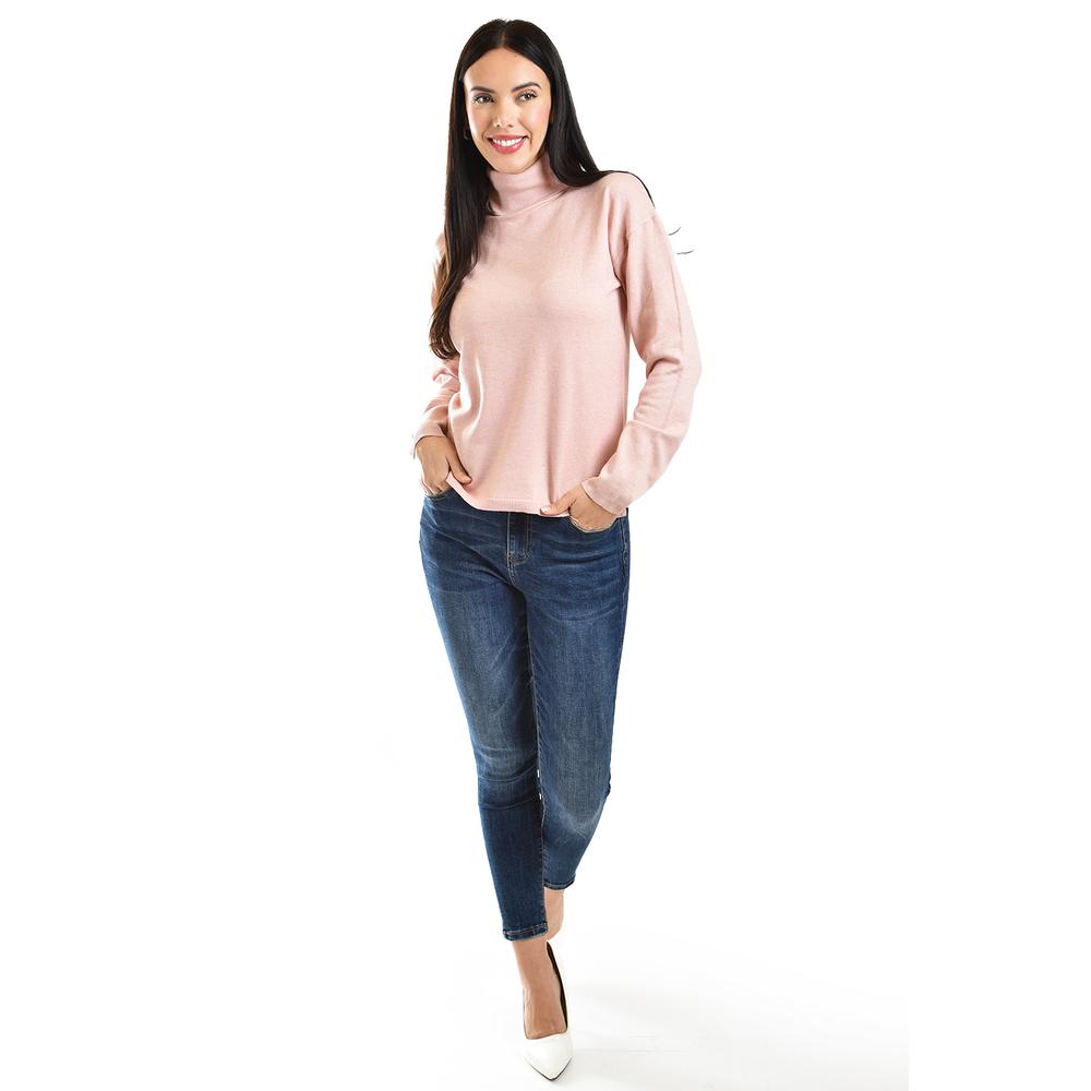 Foto 5 | Suter Cuello De Tortuga Roman Fashion /juvenil, 45163 (palo De Rosa) Rosa