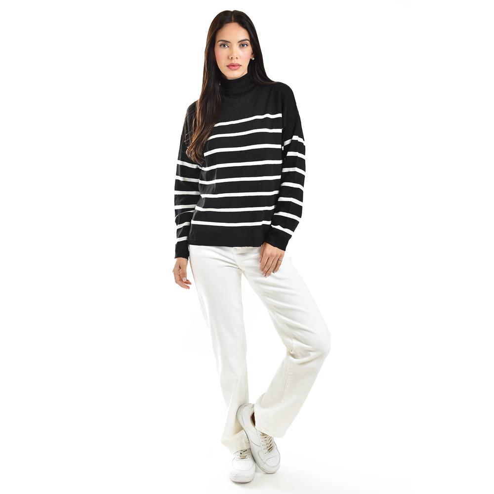 Foto 6 | Suter Cuello De Tortuga Roman Fashion /juvenil, 45163 (negro) Negro