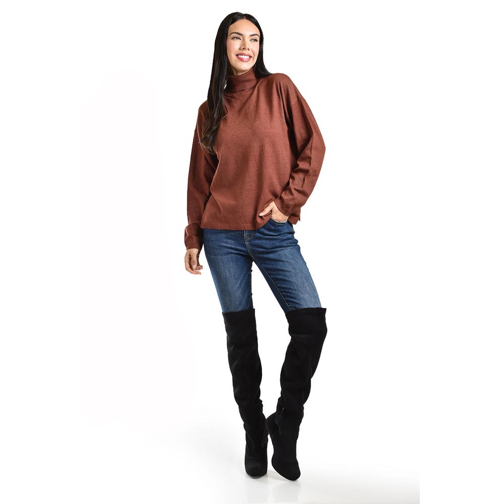 Foto 1 | Suter Cuello De Tortuga Roman Fashion /juvenil, 45163 (cafe) Cafe