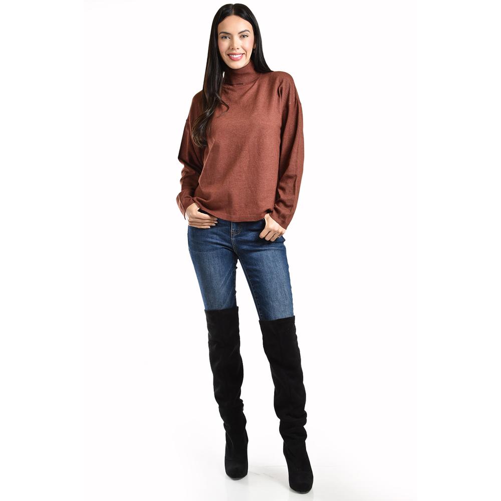 Foto 5 | Suter Cuello De Tortuga Roman Fashion /juvenil, 45163 (cafe) Cafe
