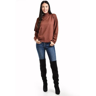 Foto 5 | Suter Cuello De Tortuga Roman Fashion /juvenil, 45163 (cafe) Cafe