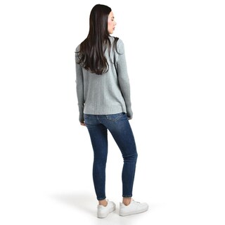 Foto 3 | Sueter Acanalado De Manga Larga Roman Fashion /juvenil, 8930 (gris) Gris
