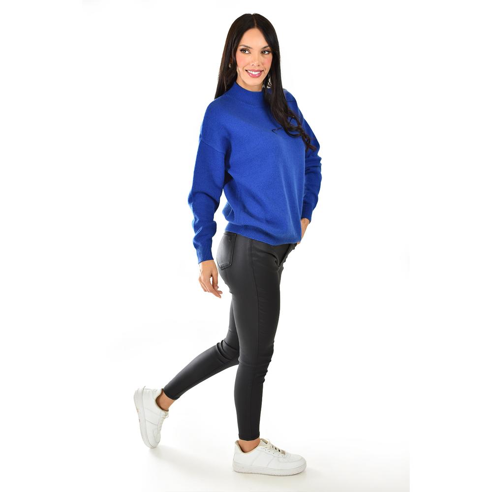 Foto 3 pulgar | Sueter De Cuello Redondo Roman Fashion / Juvenil, 4006 (azul Rey) Azul