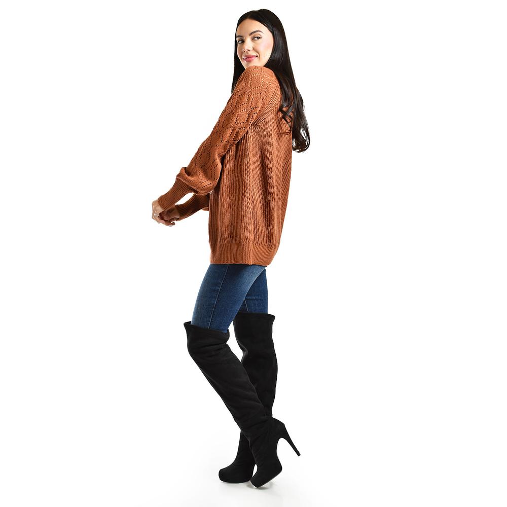 Foto 2 | Cardigan De Punto Roman Fashion /juvenil, 41849 (cafe) Cafe