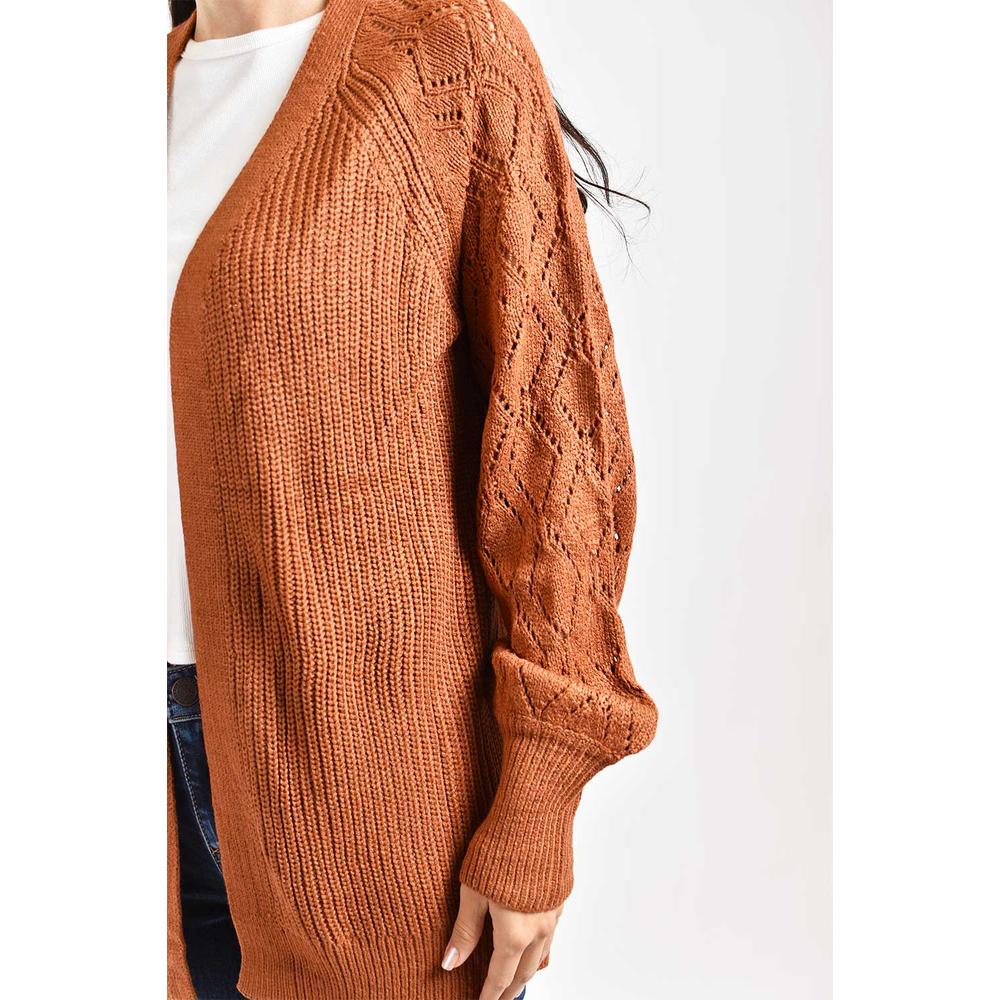 Foto 5 pulgar | Cardigan De Punto Roman Fashion /juvenil, 41849 (cafe) Cafe