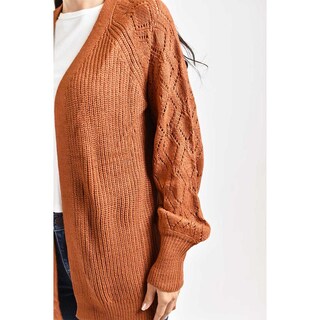 Foto 4 | Cardigan De Punto Roman Fashion /juvenil, 41849 (cafe) Cafe