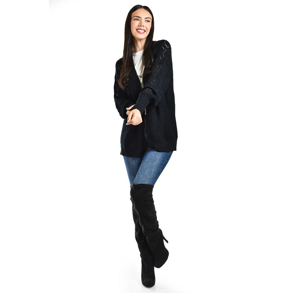 Foto 6 pulgar | Cardigan De Punto Roman Fashion /juvenil, 41849 (negro) Negro