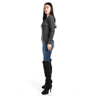 Foto 2 | Sueter Acanalado Roman Fashion /juvenil, 9188 (gris) Gris