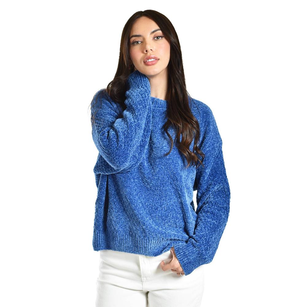 Sueter Tejido Cuello Redondo Roman Fashion /juvenil, 2878 (azul Rey) Azul