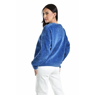 Foto 3 | Sueter Tejido Cuello Redondo Roman Fashion /juvenil, 2878 (azul Rey) Azul