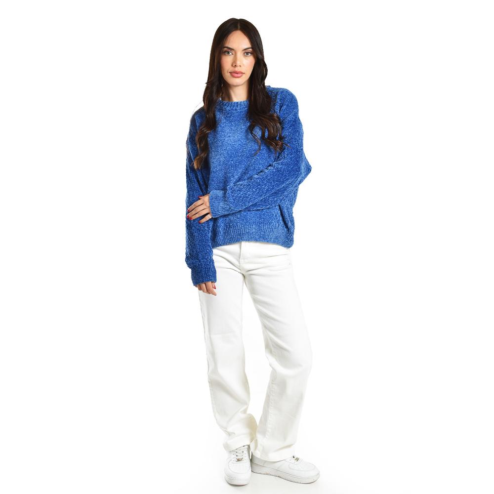 Foto 5 pulgar | Sueter Tejido Cuello Redondo Roman Fashion /juvenil, 2878 (azul Rey) Azul