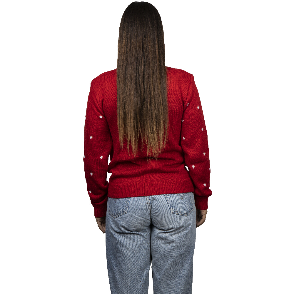Foto 4 pulgar | Ugly Sweater Rev Suéter Navideño De Pingüinos Color Rojo Para Navidad
