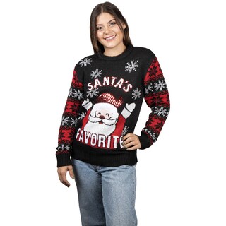 Foto 1 | Ugly Sweater Rev Suéter Navideño De Santa Claus Color Negro Para Navidad