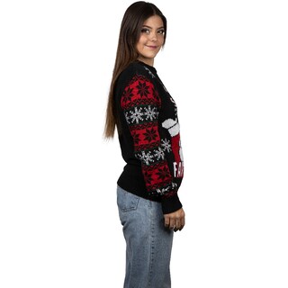 Foto 4 | Ugly Sweater Rev Suéter Navideño De Santa Claus Color Negro Para Navidad