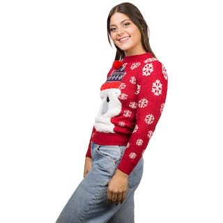 Foto 3 | Ugly Sweater Rev Suéter Navideño De Oso Polar Color Rojo Para Navidad