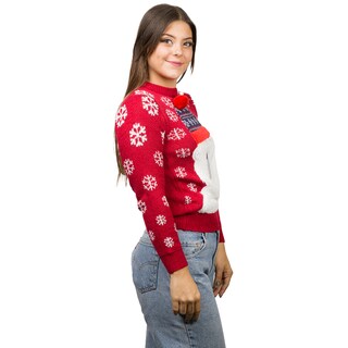 Foto 4 | Ugly Sweater Rev Suéter Navideño De Oso Polar Color Rojo Para Navidad
