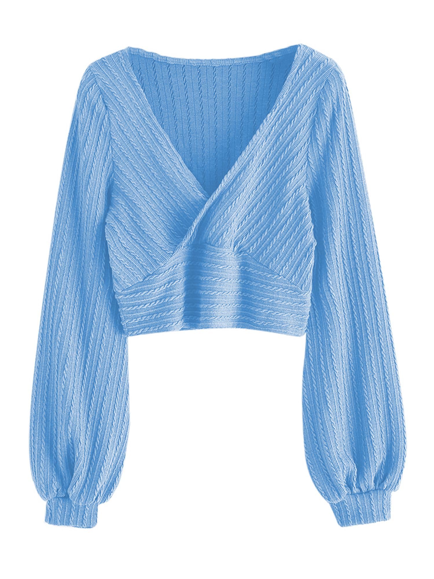 Foto 2 pulgar | Jersey Zaful, Jersey Acanalado Con Cuello En V, Para Mujer - Venta Internacional.