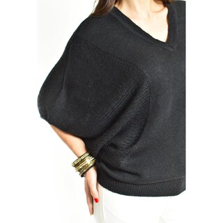 Foto 4 | Suéter de Punto Manga Corta Roman Fashion Negro Juvenil