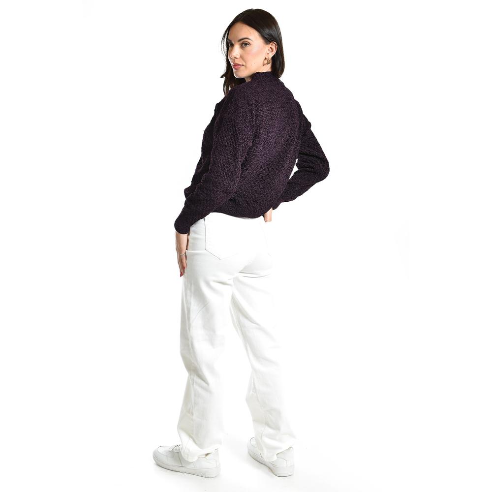 Foto 4 pulgar | Sueter Tejido Cuello Redondo Roman Fashion /juvenil, 2878 (morado) Violeta Oscuro