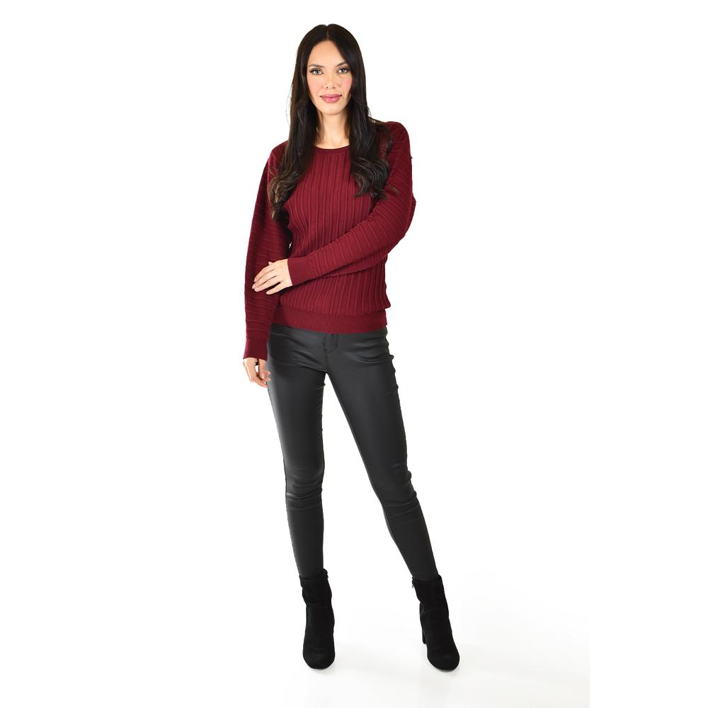 Foto 7 pulgar | Sueter Con Relieve A Rayas Roman Fashion /juvenil, 4002 (vino) Vino