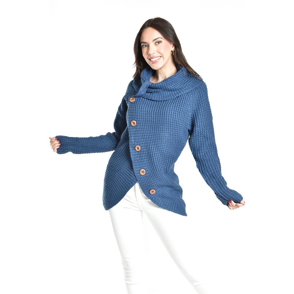 Foto 2 | Sueter Envolvente Roman Fashion /juvenil, 100 (azul Petroleo) Azul Petroleo