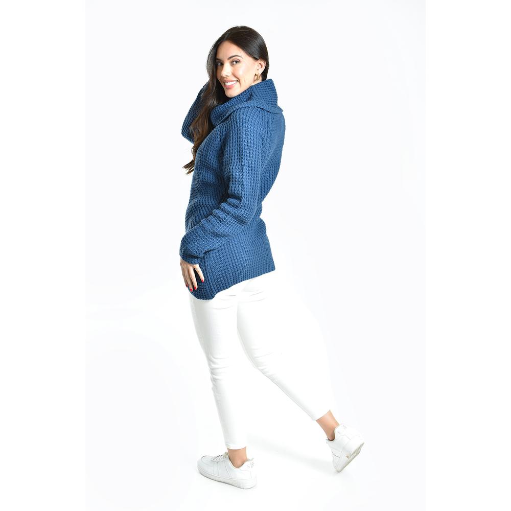 Foto 4 pulgar | Sueter Envolvente Roman Fashion /juvenil, 100 (azul Petroleo) Azul Petroleo