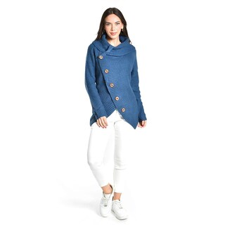 Foto 5 | Sueter Envolvente Roman Fashion /juvenil, 100 (azul Petroleo) Azul Petroleo