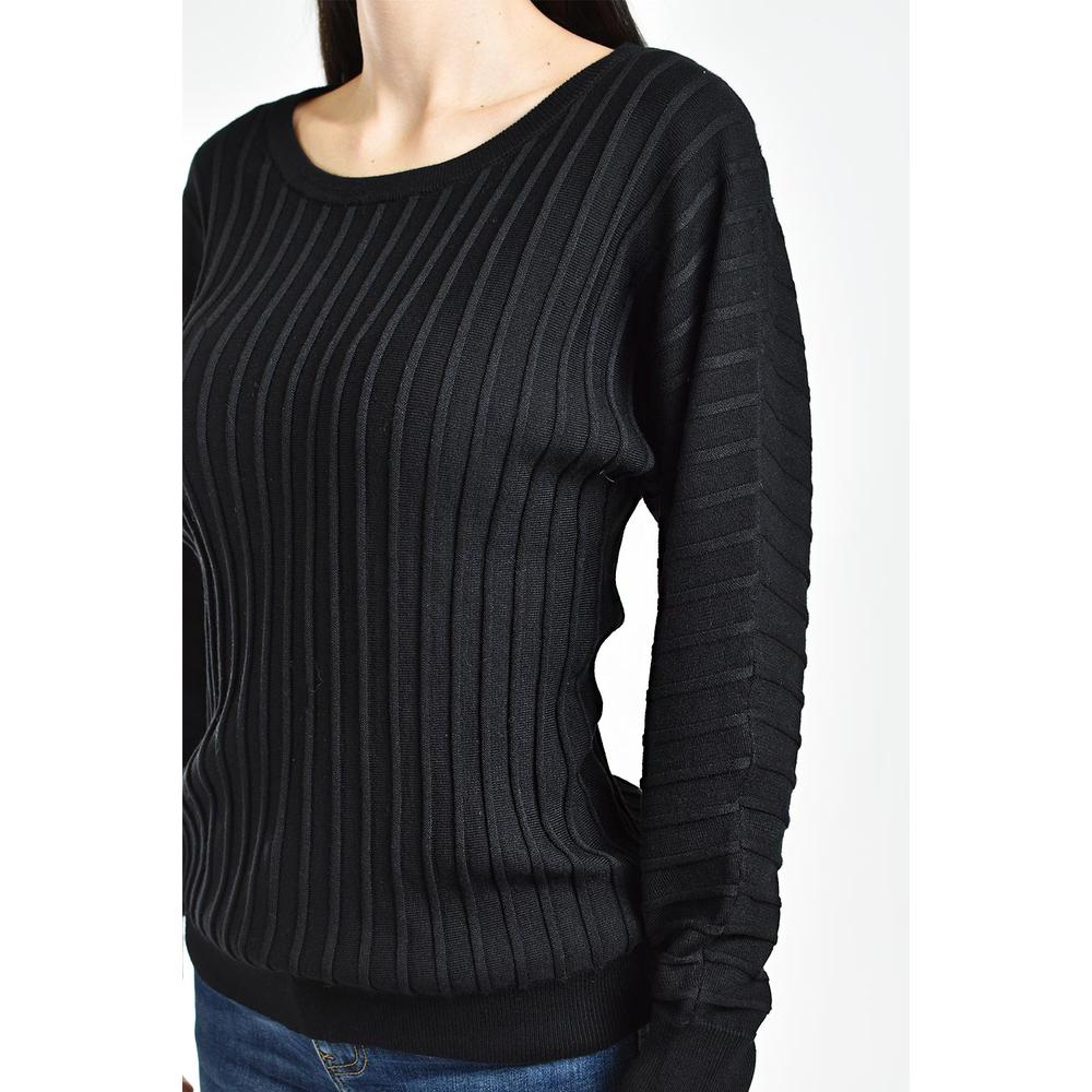 Foto 5 pulgar | Sueter Con Relieve A Rayas Roman Fashion /juvenil, 4002 (negro) Negro
