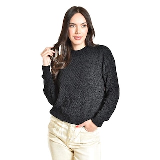 Foto 1 | Sueter Tejido Cuello Redondo Roman Fashion /juvenil, 2878 (negro) Negro