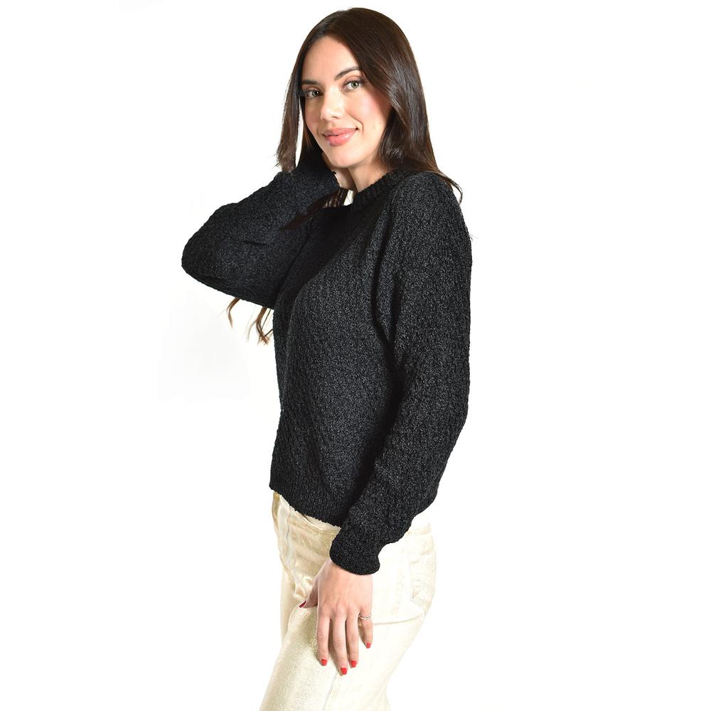Foto 2 | Sueter Tejido Cuello Redondo Roman Fashion /juvenil, 2878 (negro) Negro