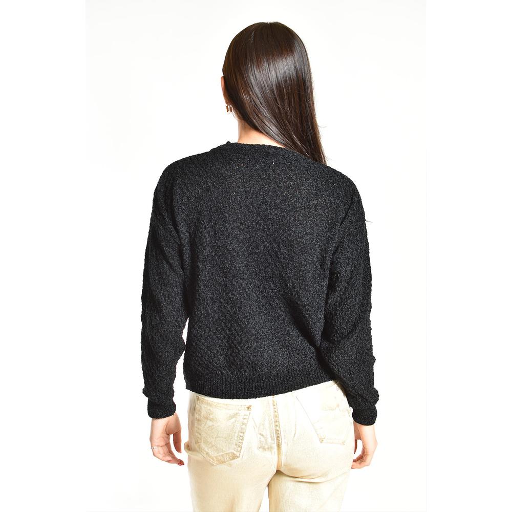 Foto 4 pulgar | Sueter Tejido Cuello Redondo Roman Fashion /juvenil, 2878 (negro) Negro