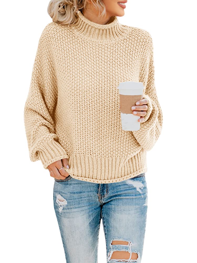 Jersey Saodimallsu De Punto De Cuello Alto De Gran Tamaño Para Mujer - Venta Internacional.