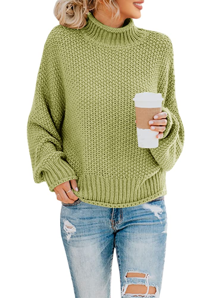 Foto 2 pulgar | Suéter Saodimallsu De Cuello Alto De Gran Tamaño Para Mujer De Invierno Cálido - Venta Internacional.
