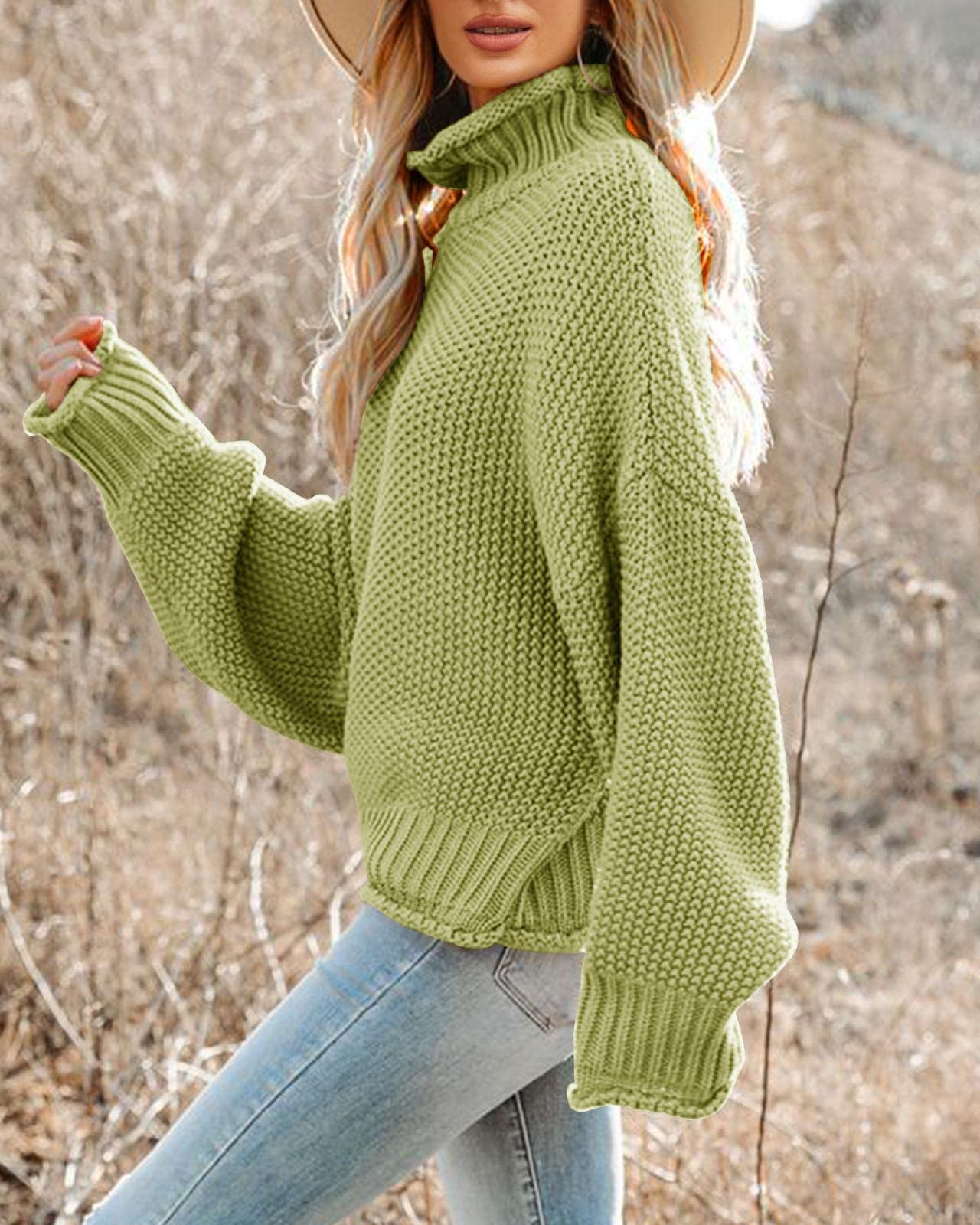 Foto 2 | Suéter Saodimallsu De Cuello Alto De Gran Tamaño Para Mujer De Invierno Cálido - Venta Internacional.