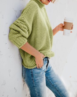 Foto 3 | Suéter Saodimallsu De Cuello Alto De Gran Tamaño Para Mujer De Invierno Cálido - Venta Internacional.